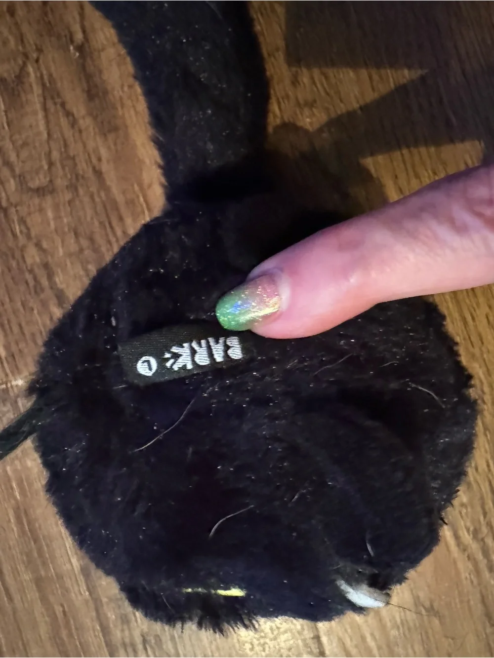 Bark Box L black cat rip & reveal dog toy